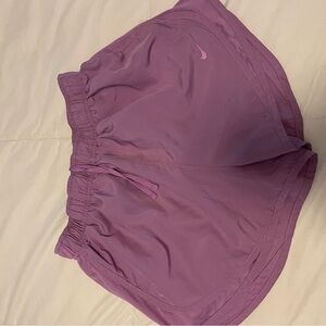 Nike Purple Athletic Shorts Moisture-Wicking Mid-Thigh